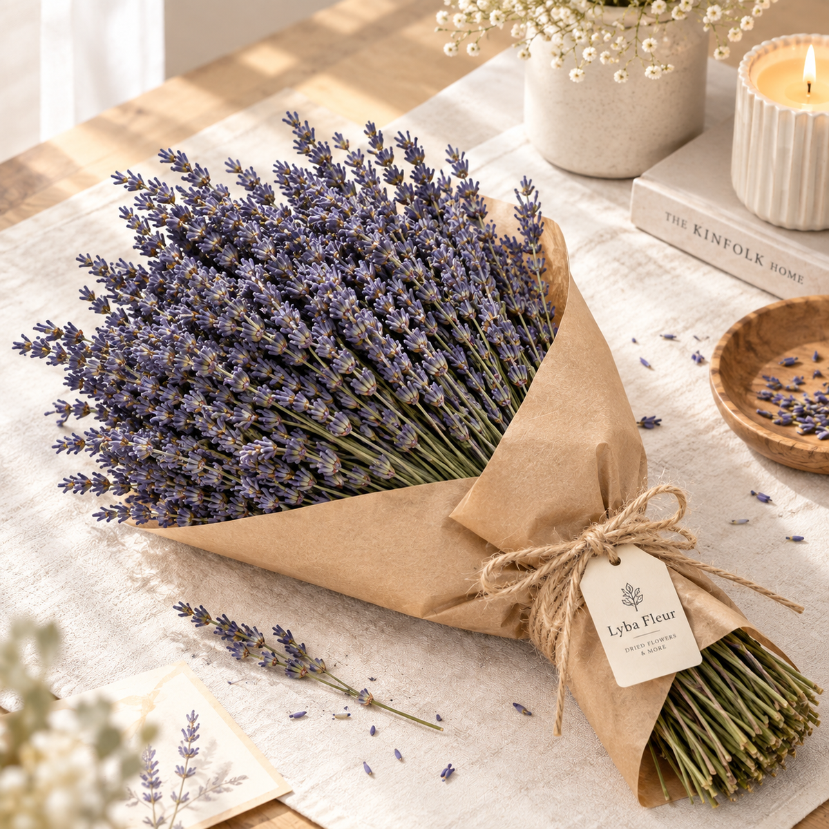 Bakewareind Dried Lavender Flower Bouquet