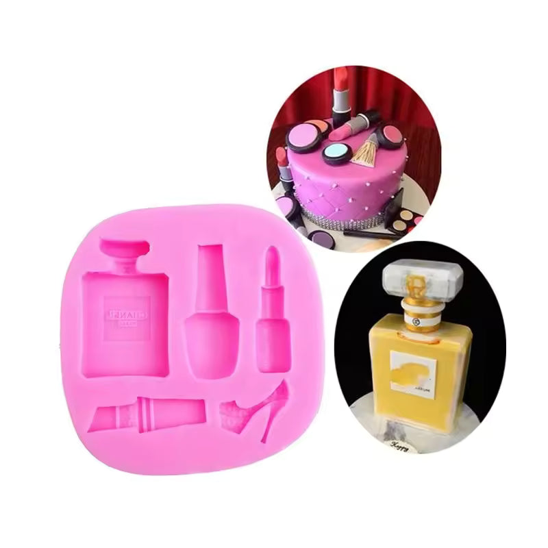 Bakewareind Makeup Perfume Heels Lipstick Silicone Mould