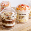 Bakewareindia Disposable Plastic Cup With Dome Lid,10pcs
