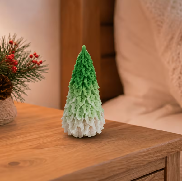 Lyba Mould Pinecone Christmas Tree Candle Silicone Mould