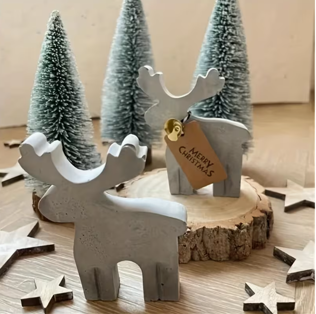 Lyba Moulds Christmas Reindeer Silicone Candle Mould