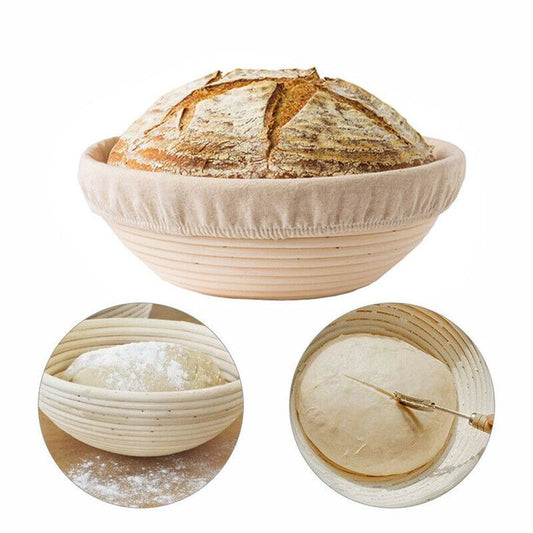 Bakewareind Sourdough Bread Starter Kit Banneton Bread Proofing Basket - 10” Round