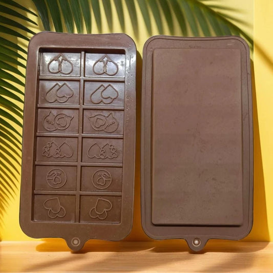 Bakewareind Love Heart Bar Chocolate Bar Silicone Mould