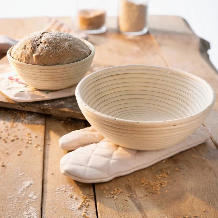 Bakewareind Sourdough Bread Starter Kit Banneton Bread Proofing Basket - 10” Round