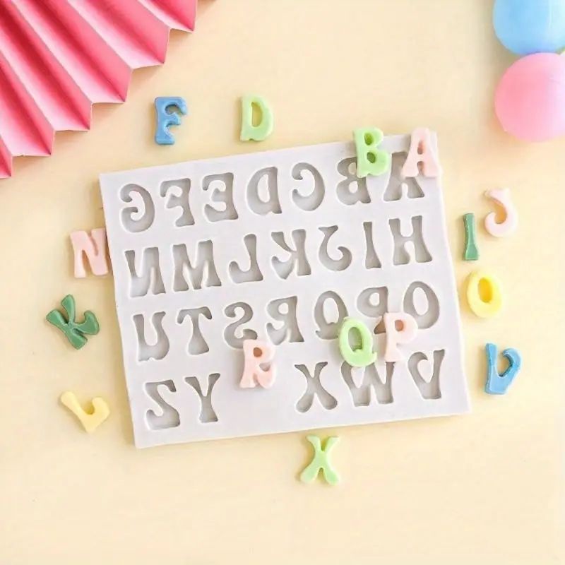 Bakewareind Alphabet Fondant Chocolate Silicone Mould