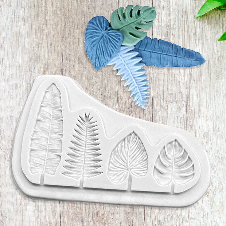 Bakewareind Assorted Leaf Fondant Silicone Mould - Bakeware India
