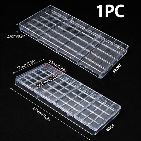 Bakewareind Bar Polycarbonate Chocolate Mould, 4 cavity - Bakeware India