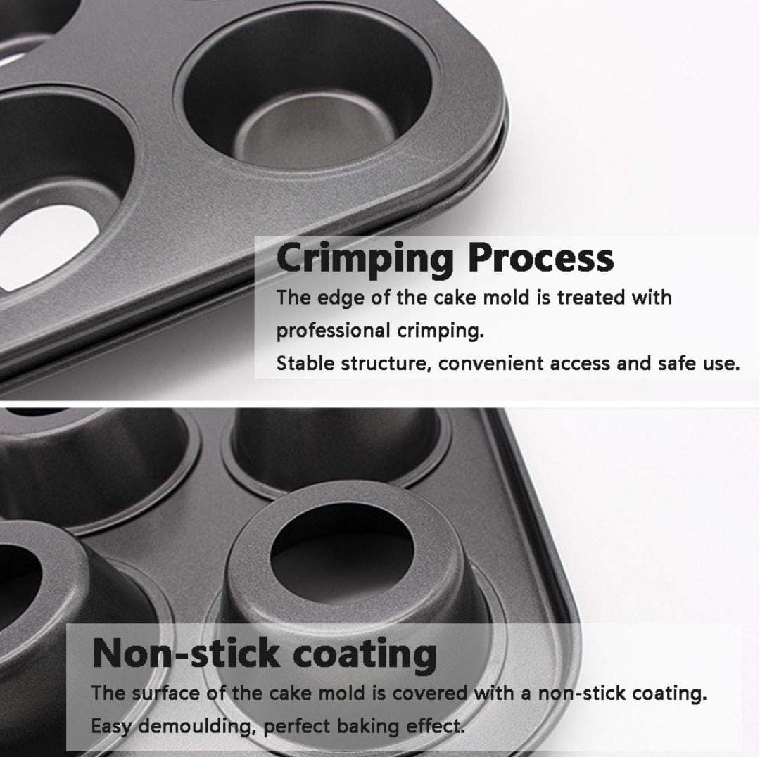 Bakewareind Cheesecake Baking Cake Pan Tray 6 Cavity Nonstick - Bakeware India