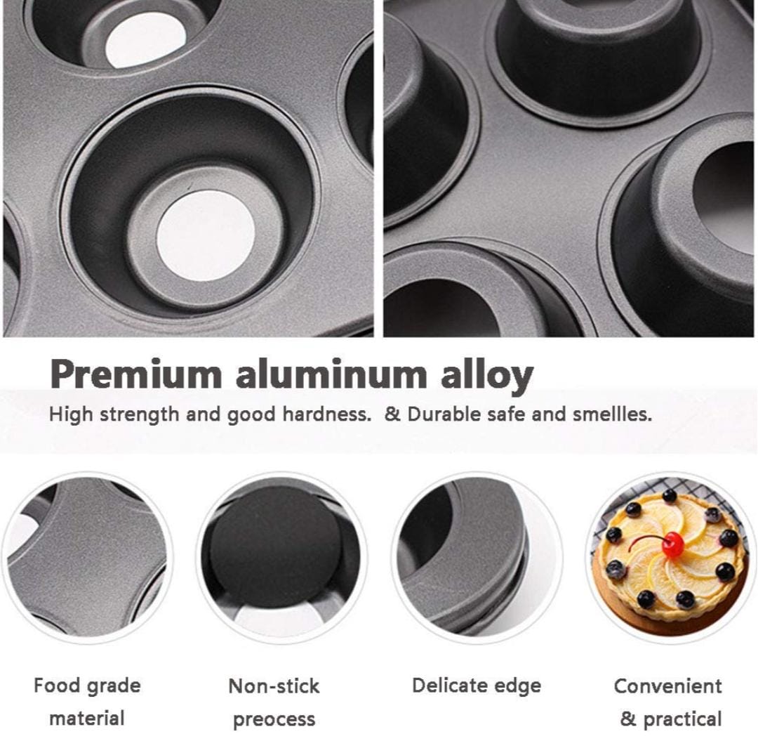 Bakewareind Cheesecake Baking Cake Pan Tray 6 Cavity Nonstick - Bakeware India