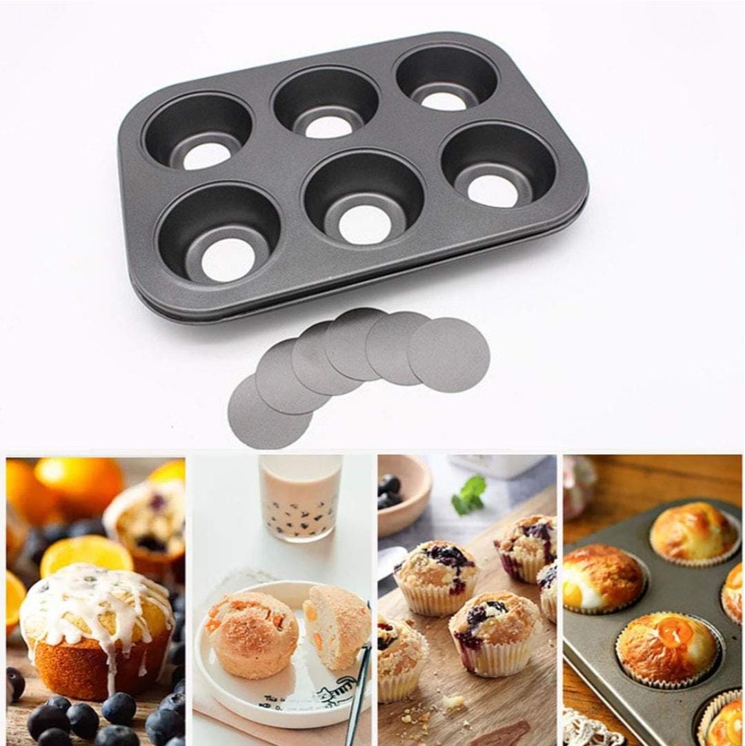 Bakewareind Cheesecake Baking Cake Pan Tray 6 Cavity Nonstick - Bakeware India