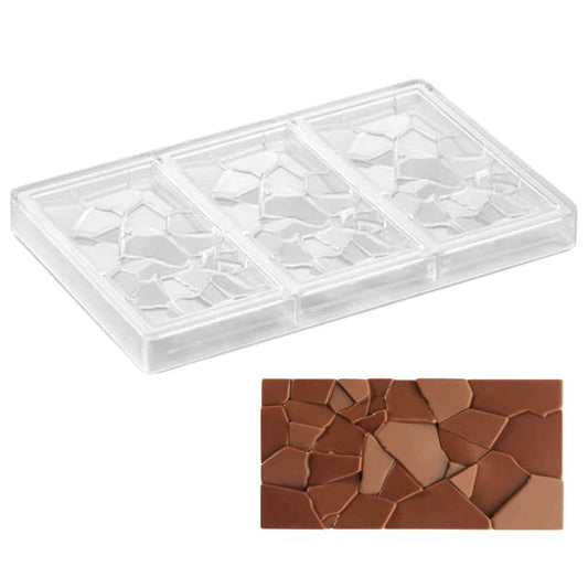 Bakewareind Cracked Polycarbonate Chocolate Mould - Bakeware India