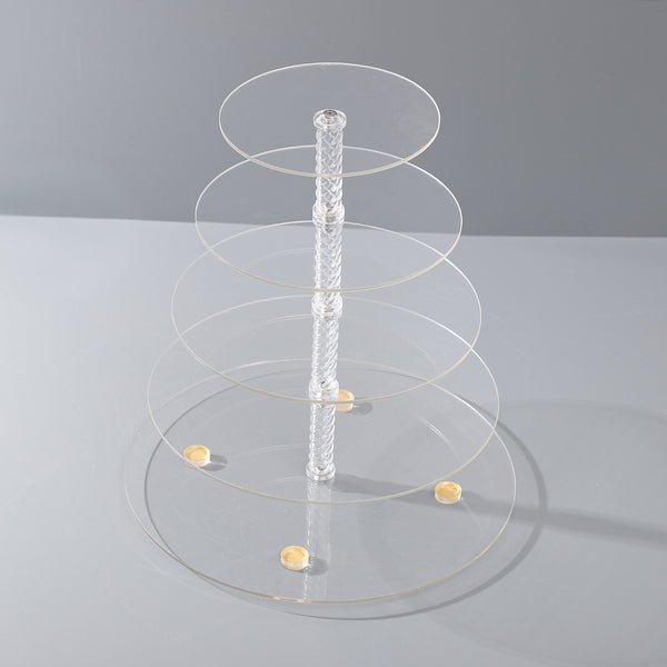 Bakewareind Cupcake Stand Display For Wedding Acrylic 5 tier - Bakeware India