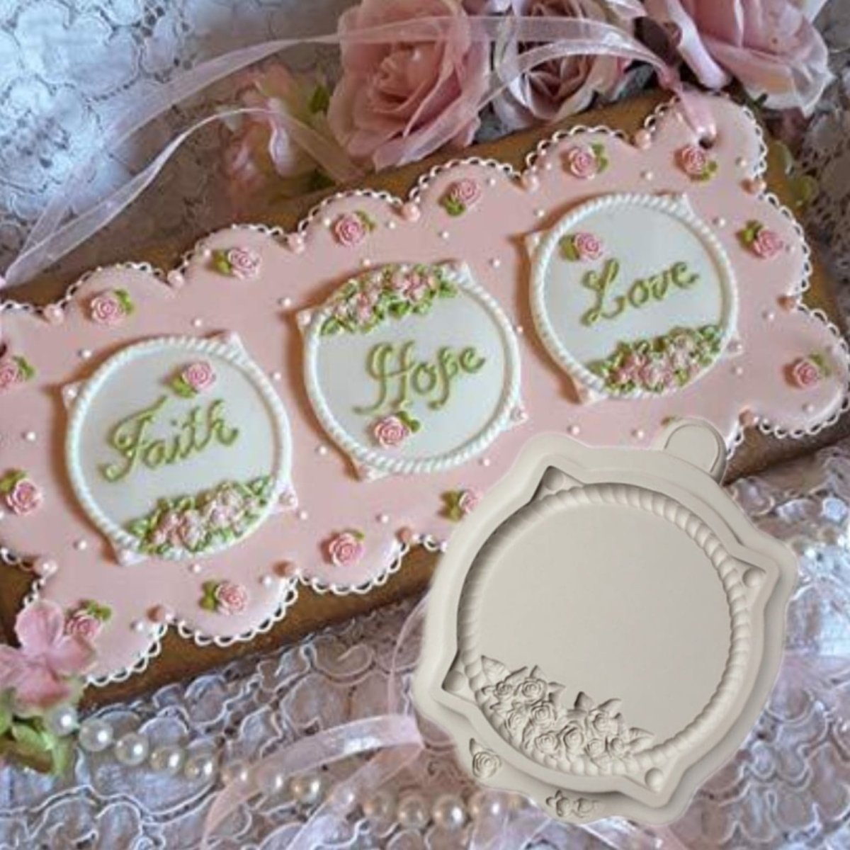 Bakewareind Cute Mirror Frame Fondant Silicone Chocolate Mould - Bakeware India