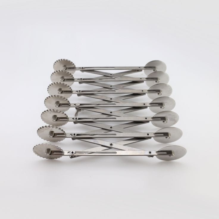 Bakewareind Double Side Pastry Wheel Cutter Stainless Steel - Bakeware India