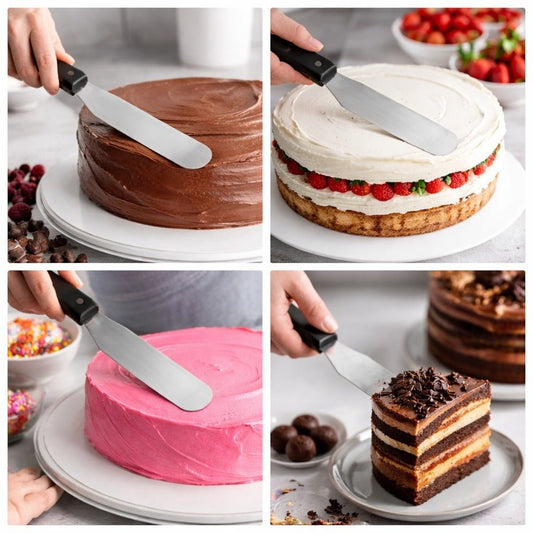 Bakewareind Flair 8” Straight Icing Palette Knife,Stainless Steel - Bakeware India