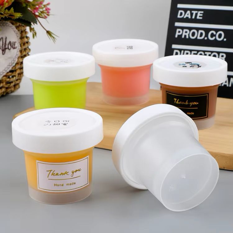 Bakewareind Ice Cream & Yogurt cake mousse cup with lid, 10pcs { Select Size } - Bakeware India