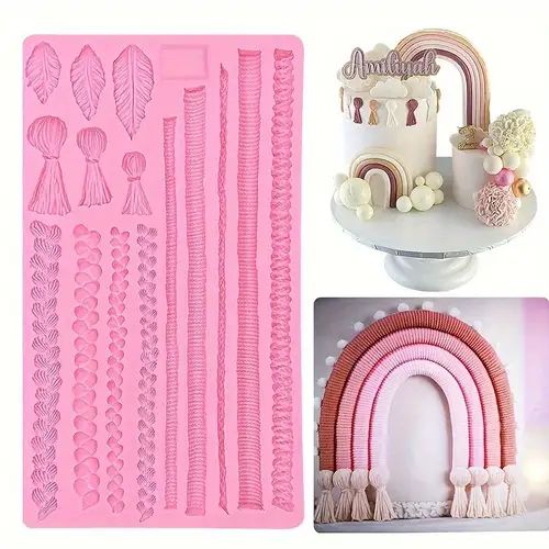 Bakewareind Macrame Crochet Lace Knit Fondant Silicone Mould - Bakeware India