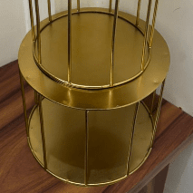 Bakewareind Metallic Cake Spacer Gold , (select size) - Bakeware India