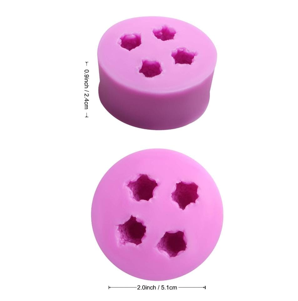 Bakewareind Mini Strawberry Fondant Chocolate Cake Silicone Mould, 4 cavity - Bakeware India