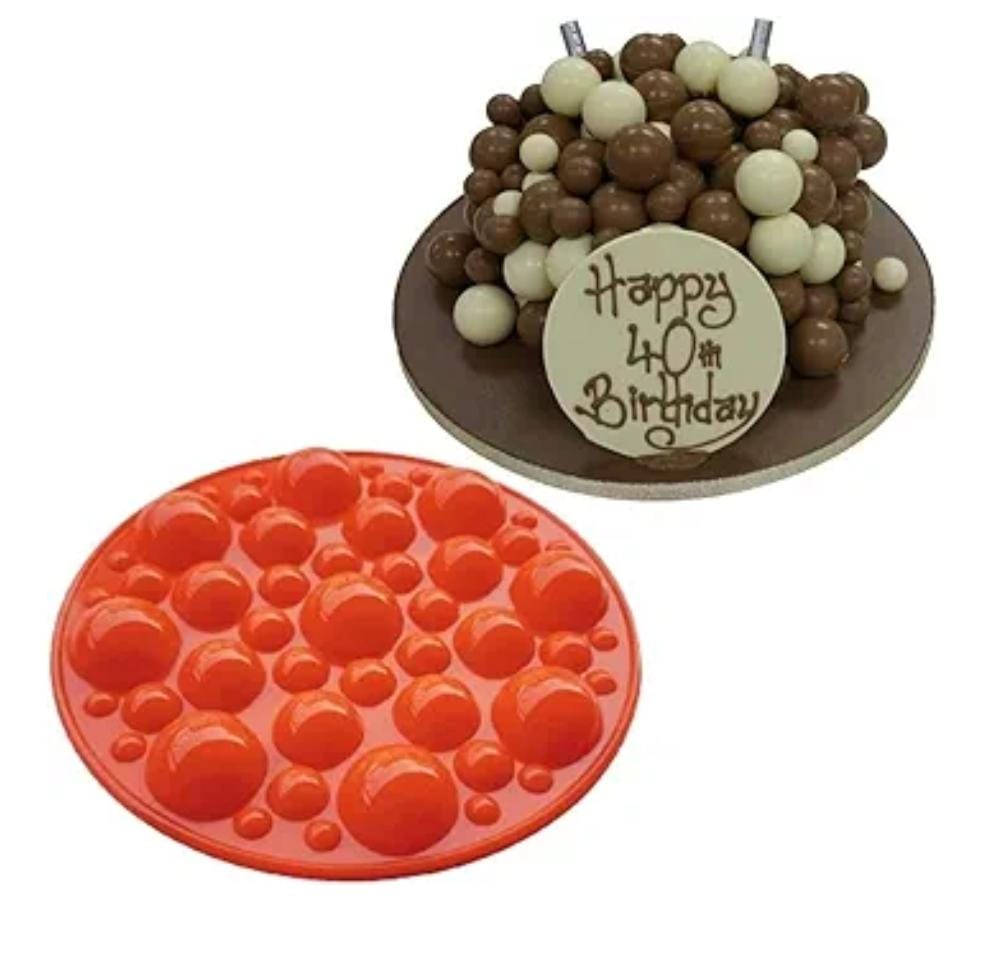 Bakewareind Mix Sphere Round Chocolate Cake Silicone Mould - Bakeware India