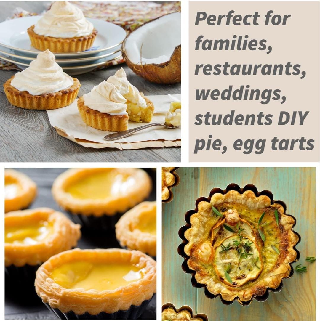 Bakewareind Nonstick Tart Pan With Removable Bottom, {Select Size } - Bakeware India