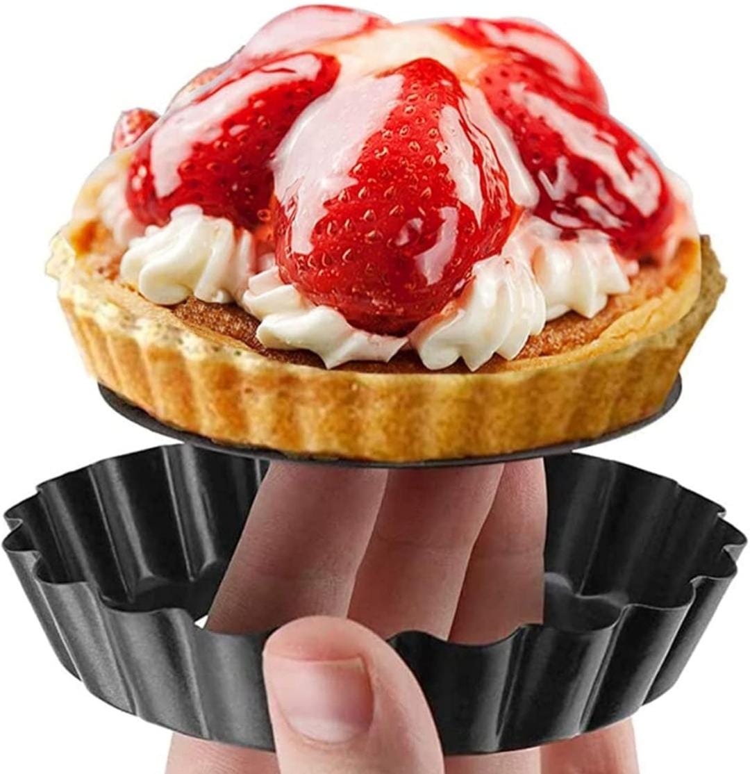 Bakewareind Nonstick Tart Pan With Removable Bottom, {Select Size } - Bakeware India