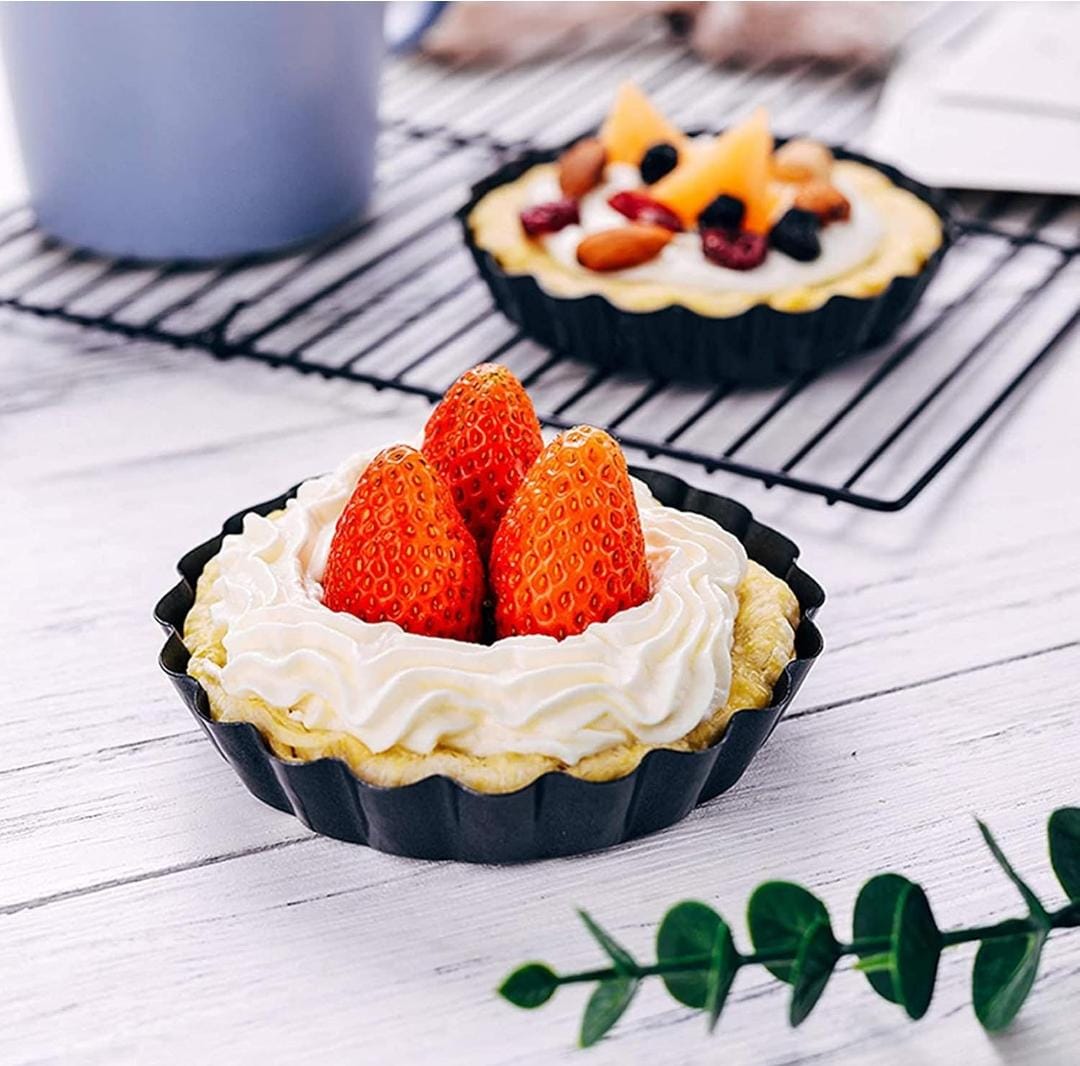 Bakewareind Nonstick Tart Pan With Removable Bottom, {Select Size } - Bakeware India