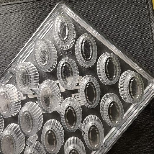 Bakewareind Oval Design Polycarbonate Chocolate Mould - Bakeware India