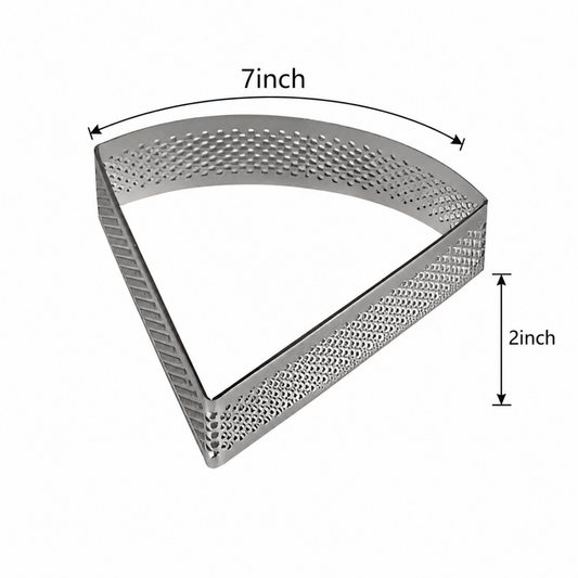 Bakewareind Perforated Triangle Tart Ring, 7 inch - Bakeware India