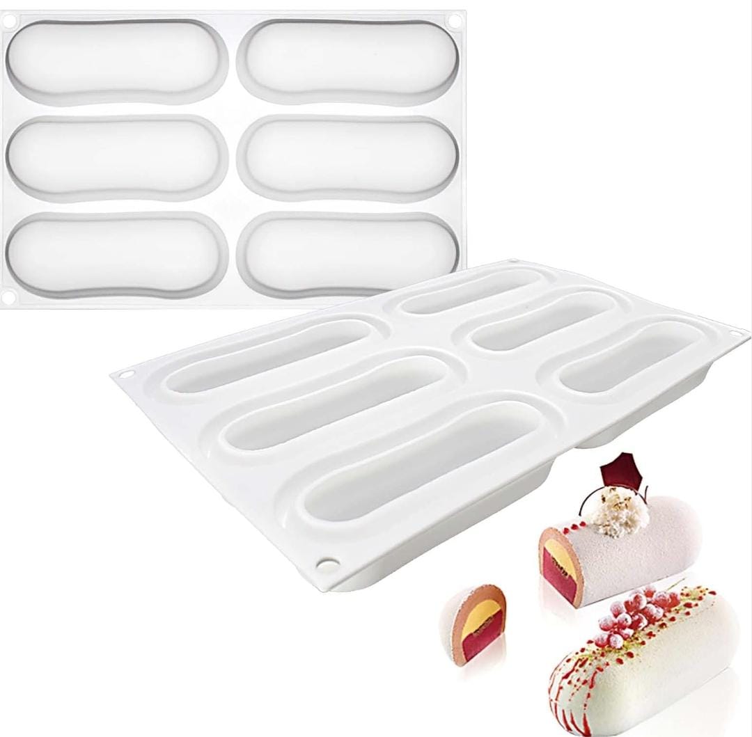 Bakewareind Pillow Eclair Entremet Cake Mousse Silicone Mould - Bakeware India