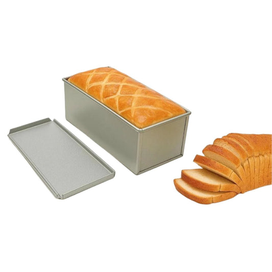 Bakewareind Pullman Loaf Steel Long Bread Box With Cover Lid{ Select Size } - Bakeware India