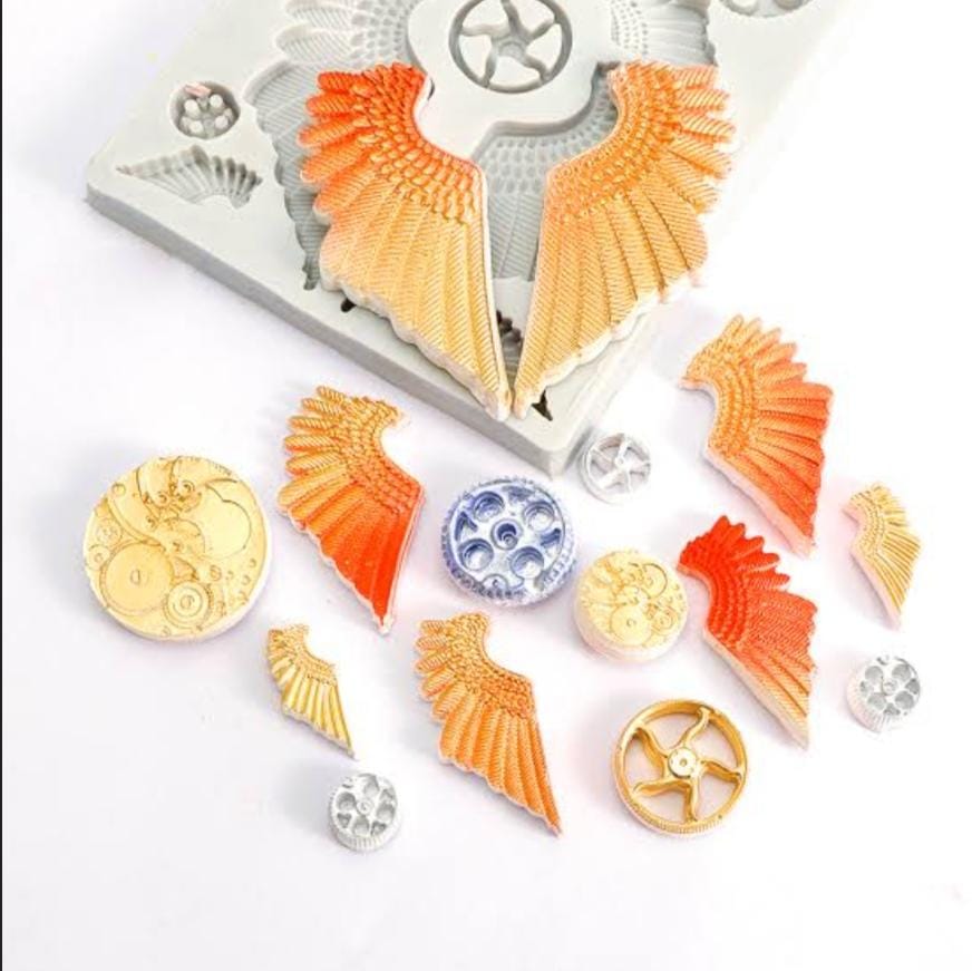 Bakewareind Roman Mechanical Wings Vintage Silicone Cake Mould - Bakeware India