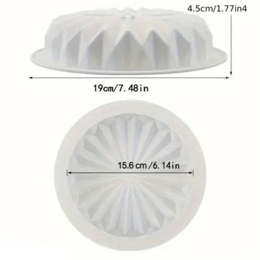 Bakewareind Round Origami Lace Mousse Cake Mould - Bakeware India