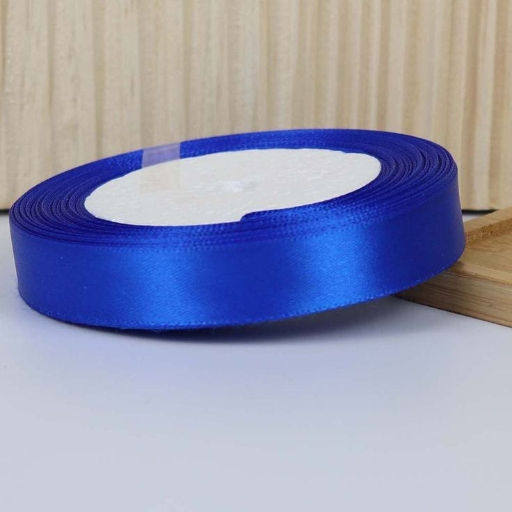 Bakewareind Royal Blue satin ribbon cake decorating ,25yard - Bakeware India