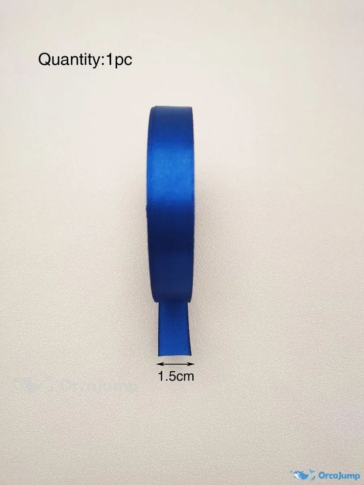 Bakewareind Royal Blue satin ribbon cake decorating ,25yard - Bakeware India