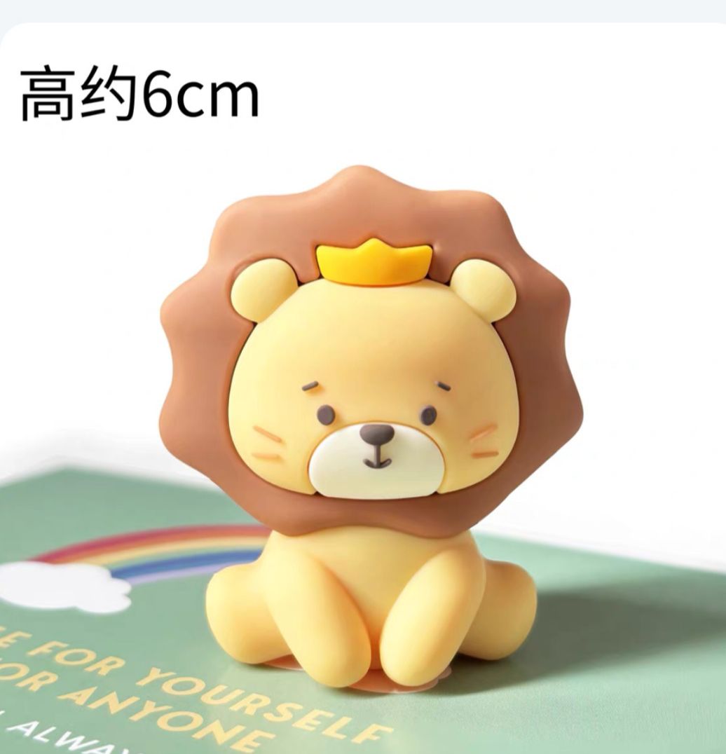 Bakewareind Safari Wild Animals - Lion, Elephant & Giraffe Toy Cake Decoration Cake Topper - Bakeware India