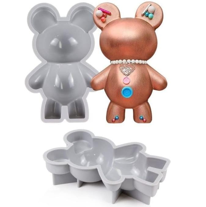 Bakewareind Smash Teddy Bear Large Chocolate Silicone Mould - Bakeware India