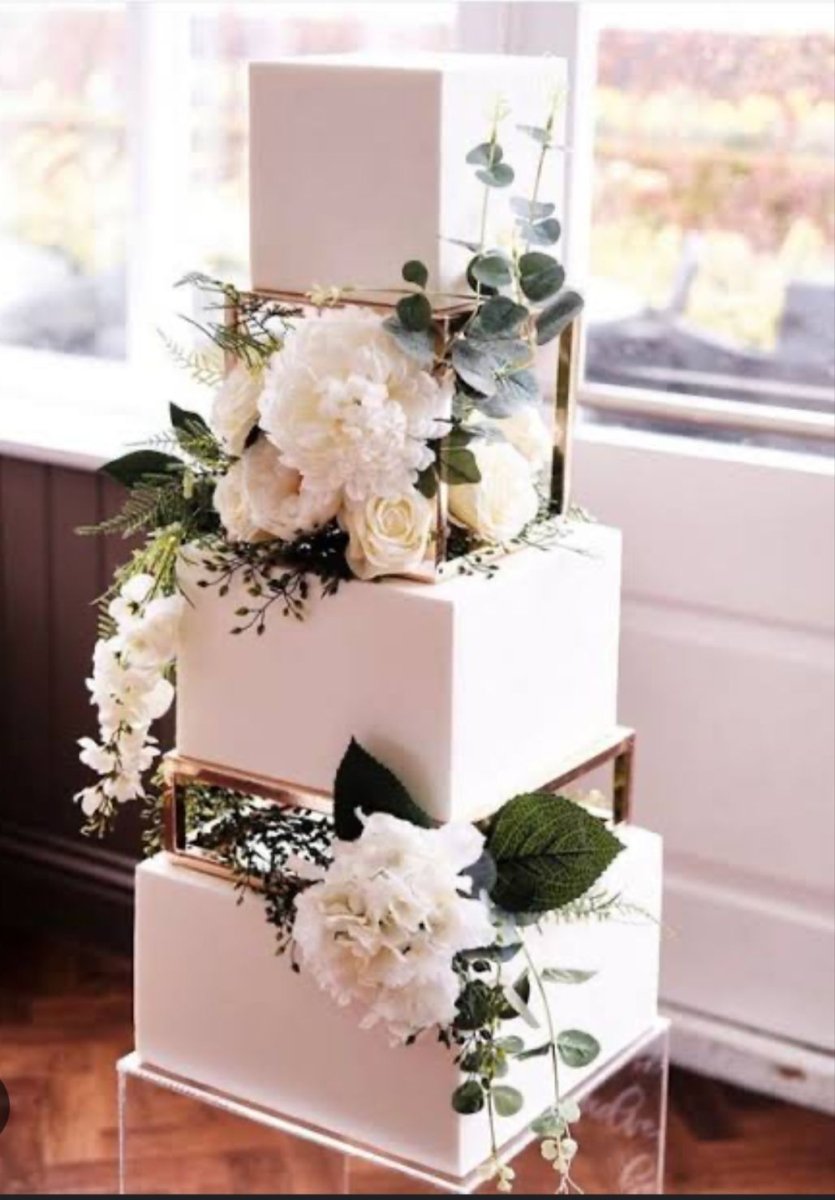 Bakewareind Square Spacer Dessert Cake Stand, Metal 2pc - Bakeware India