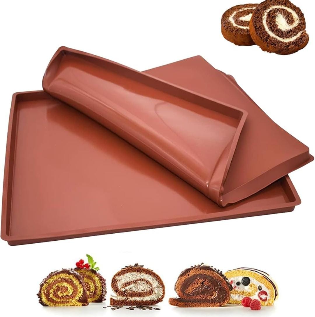 Bakewareind Swissroll Cake Silicone Relief Texture Mat - Bakeware India