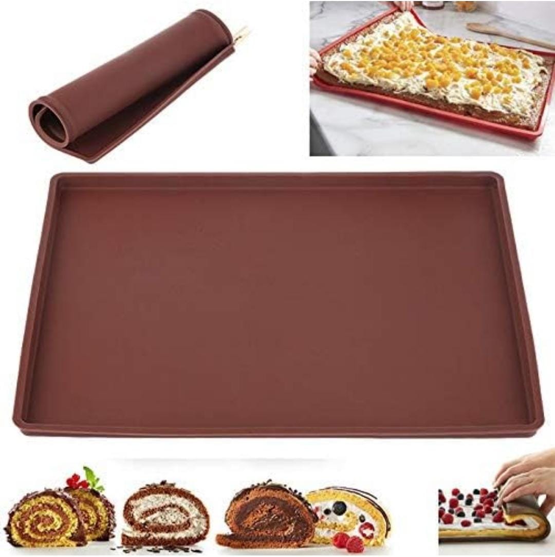 Bakewareind Swissroll Cake Silicone Relief Texture Mat - Bakeware India
