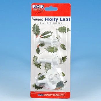 Bakewareind Veined Holly Ivy Leaf plunger 3pcs set - Bakeware India