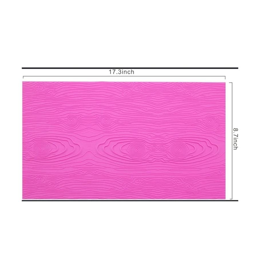 Bakewareind Wooden Bark Impression Lace Texture Silicone Mat - Bakeware India