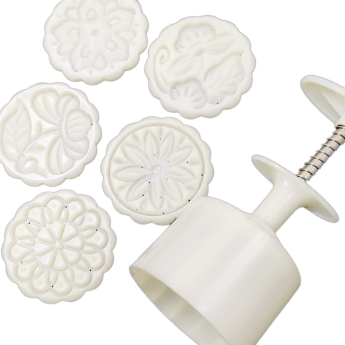Bakewareindia Mooncake Pattern Cookie Cutter Plunger Moulds - Bakeware India