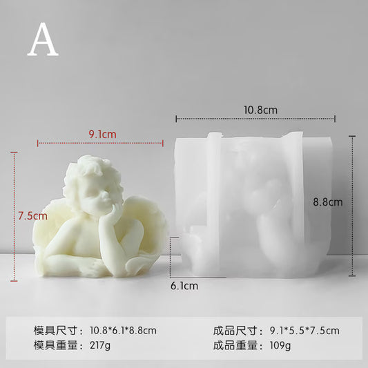 Lyba Mould 3D Cute Angel Baby Fondant Chocolate Candle Silicone Mould