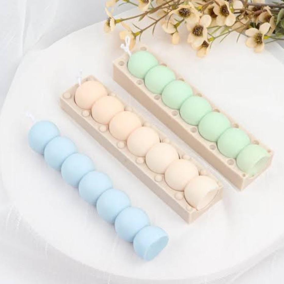 Lyba Mould 3D Beads Pillar Candle Silicone Mould - Bakeware India