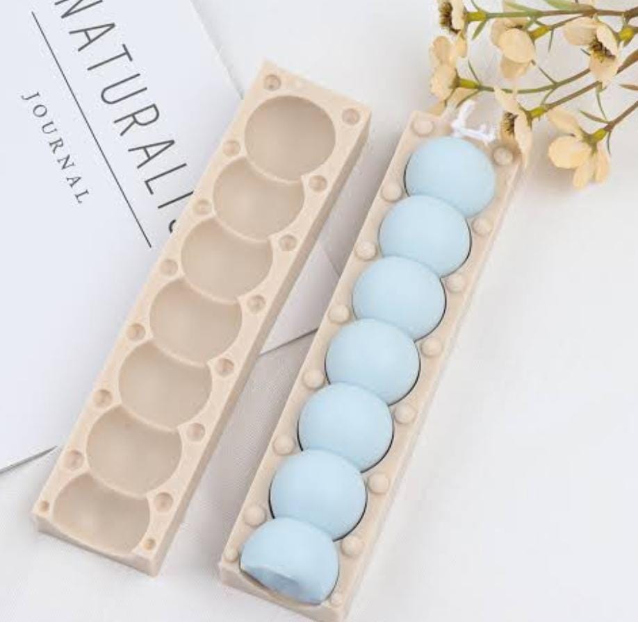 Lyba Mould 3D Beads Pillar Candle Silicone Mould - Bakeware India
