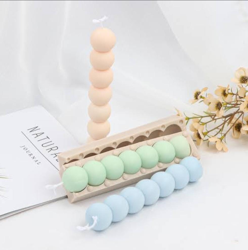 Lyba Mould 3D Beads Pillar Candle Silicone Mould - Bakeware India