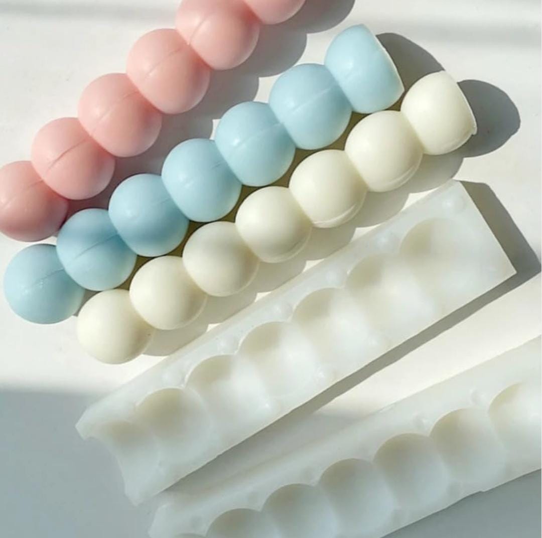 Lyba Mould 3D Beads Pillar Candle Silicone Mould - Bakeware India
