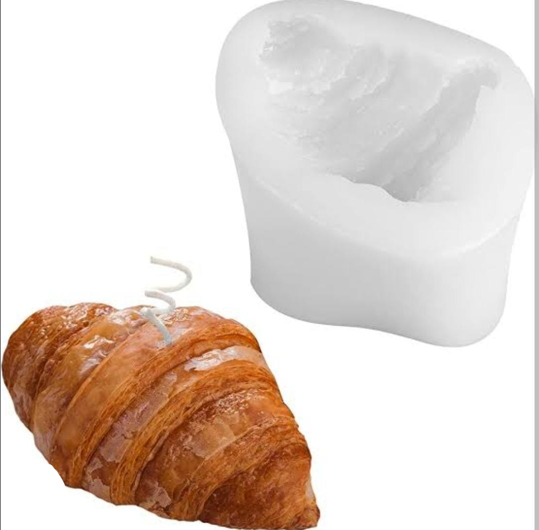Lyba Mould 3D Croissant Candle Silicone Mould - Bakeware India