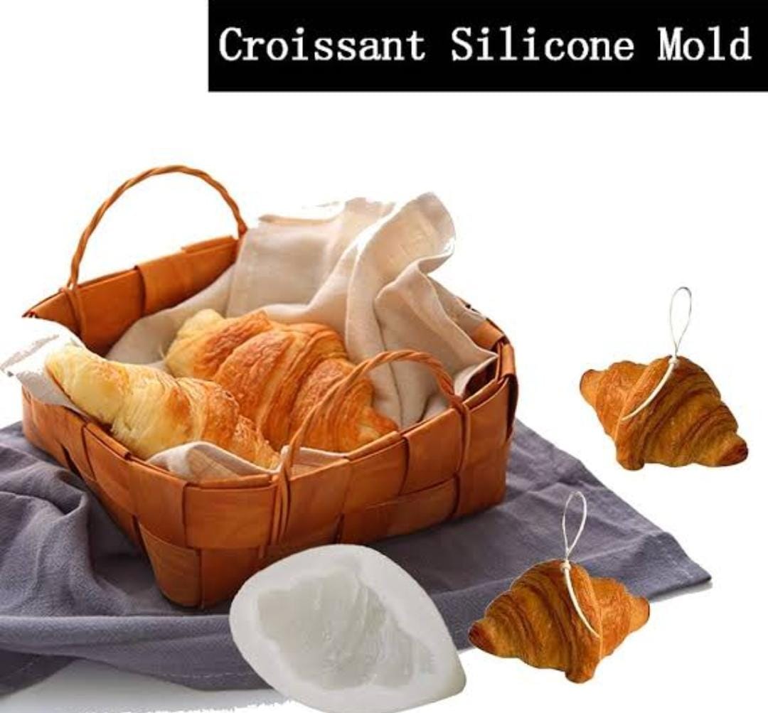 Lyba Mould 3D Croissant Candle Silicone Mould - Bakeware India